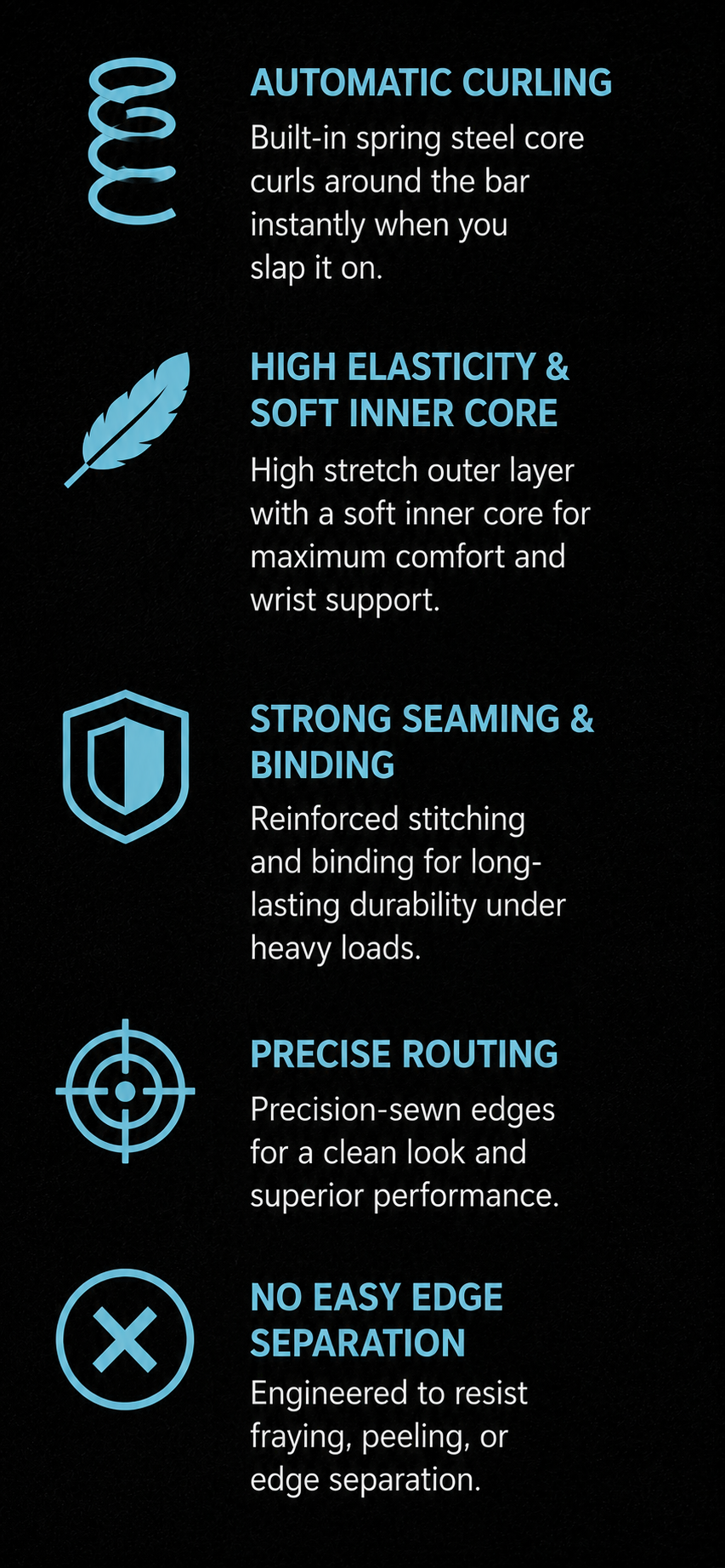 Light Blue V1 Slapgrip WristWraps