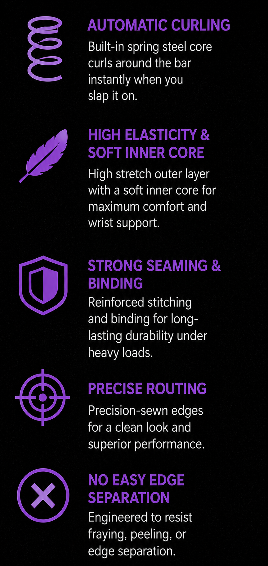 Purple V1 Slapgrip WristWraps